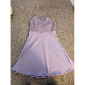 Francesca's A-line Lace Strap Dress